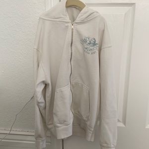 brandy melville heaven sent zip up hoodie
